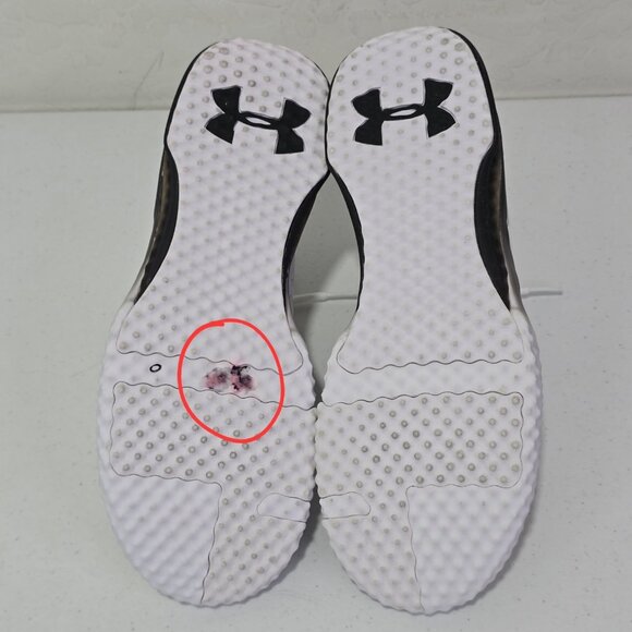 Under Armour Project The Rock 1 Delta Training Sneaker White/Black/Off White UA - Picture 9 of 10